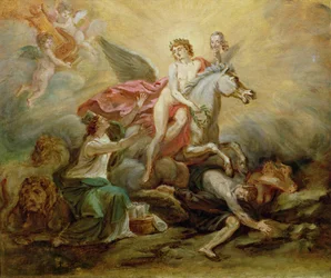 La apoteosis de Voltaire, 1778